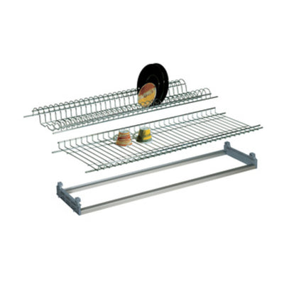 Q.TA' 1 KIT SCOLAPIATTI TELAIO REGOLAB C/VASCH 76 CM CROM