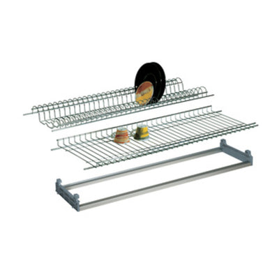 Q.TA' 1 KIT SCOLAPIATTI TELAIO REGOLAB C/VASCH 86 CM CROM