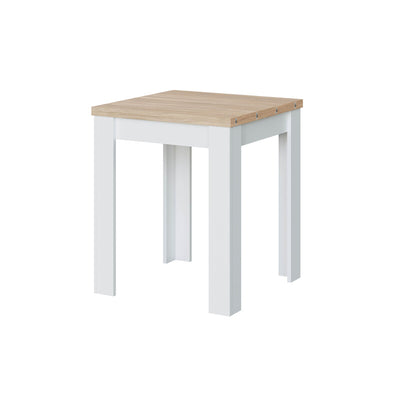 Q.TA' 1 KIT TAVOLO A LIBRO 67X67X135 CM ROVERE BIANCO