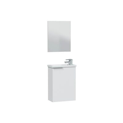 Q.TA' 1 KIT MOBILE BAGNO 1 ANTA 40 SOSP. LAVABO BIANCO LACC