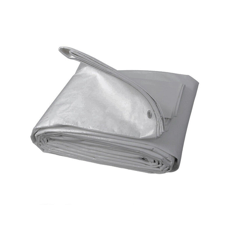 Q.TA' 1 C TELO OCCHIELLATO PE 4 X 5M 200GR USO ALIM.GRIGIO