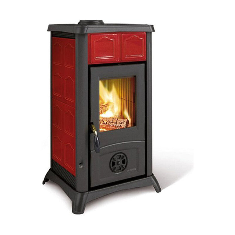 Q.TA' 1 STUFA LEGNA 6 KW GEMMA BORDEAUX