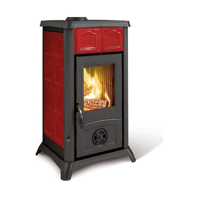 Q.TA' 1 STUFA LEGNA 6 KW GEMMA BORDEAUX