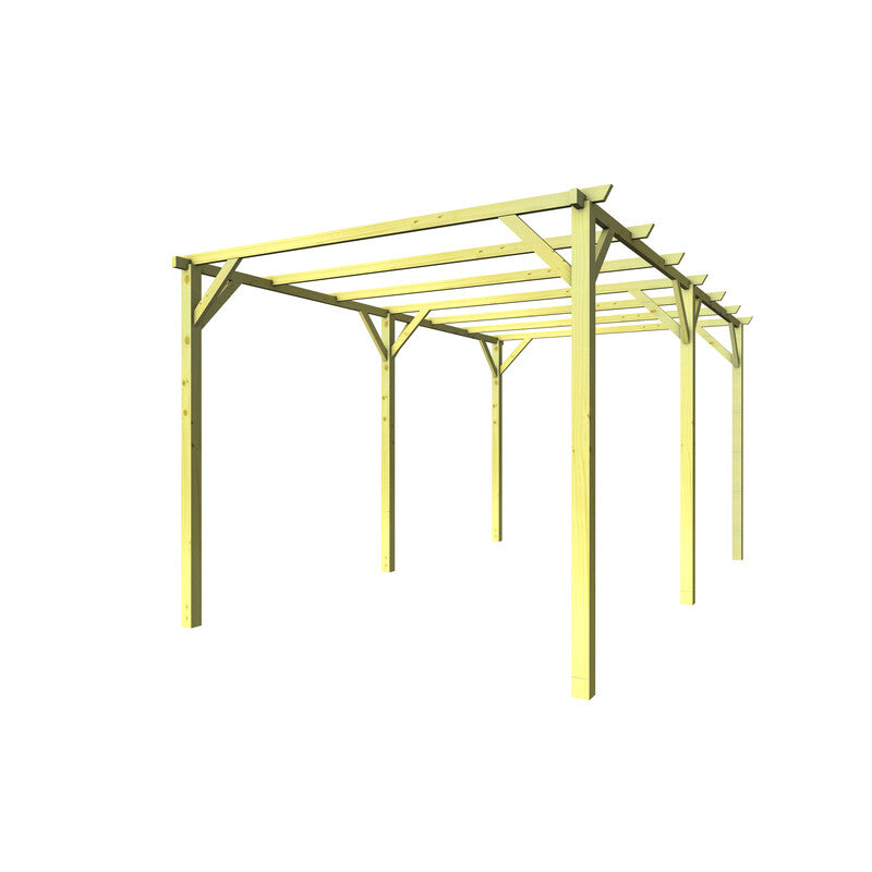 Q.TA' 1 PERGOLA IN LEGNO IMPREGNATO 300X500 CM