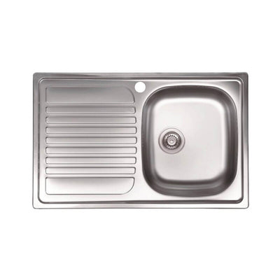 Q.TA' 1 KIT LAVELLO ECO INCAS 79X50 1 VASCA GOCCIOL SX PILETTA 3,5