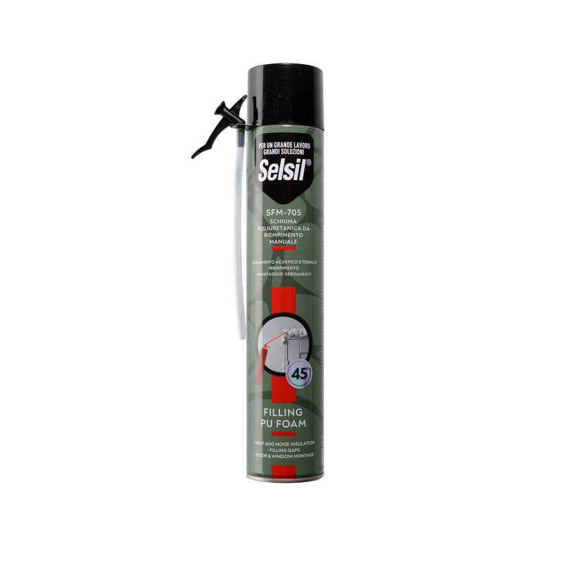 Q.TA' 12 SELSIL SCHIUMA POLIURET UNIVERS MANUALE 750 ML