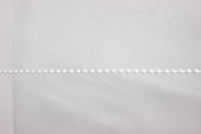 CATENA A PERLINE BIANCO 4,5 MM (2,5 M)