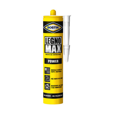 Q.TA' 1 BOSTIK LEGNO MAX POWER ADESIVO 380 G CARTUCCIA