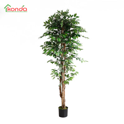 Q.TA'. 2 PIANTA FICUS ARTIFICIALE 210 CM