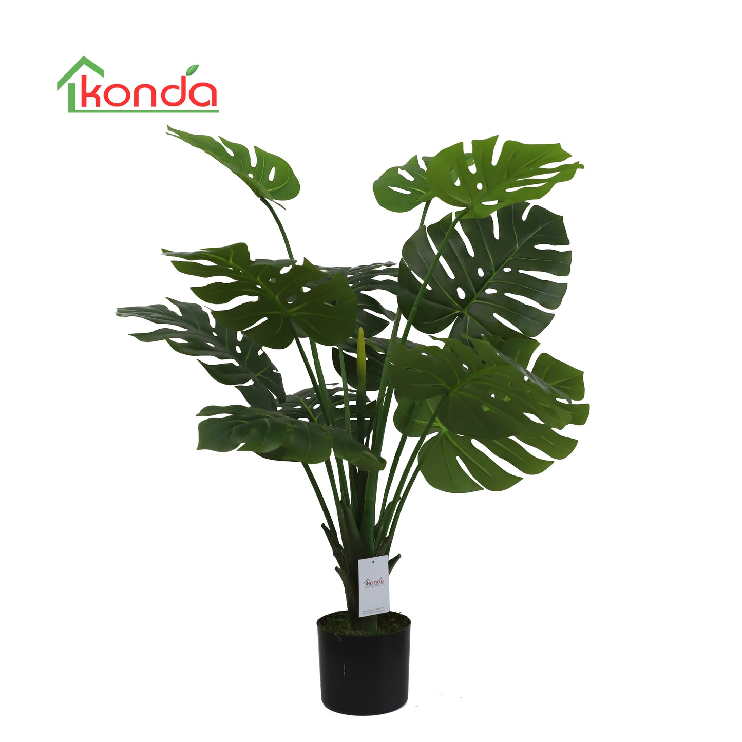 Q.TA'. 2 PIANTA MONSTERA ARTIFICIALE 100 CM