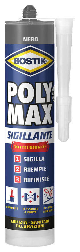 BOSTIK POLYMAX SIGILLANTE 280 ML NERO CARTUCCIA