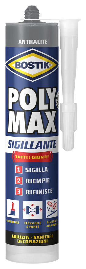 BOSTIK POLYMAX SIGILLANTE 280 ML ANTRACITE CART