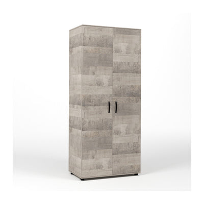 Q.TA' 1 KIT ARMADIO 2 ANTE 80X52X205 CM ROVERE PLAT.K355