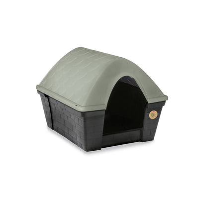 Q.TA' 1 CUCCIA P/CANI CASA FELICE GRANDE GREEN LINE VERDE/GRIGIO ARDESIA