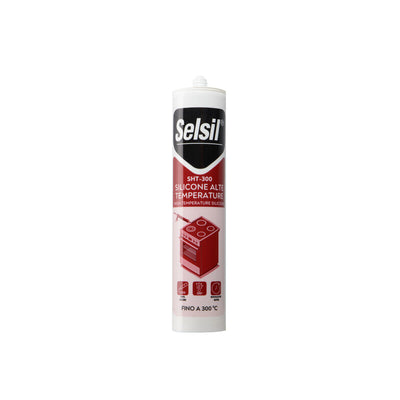 Q.TA' 1 SELSIL SILICONE ALTA TEMPERATURA SHT-300 NERO 310 ML