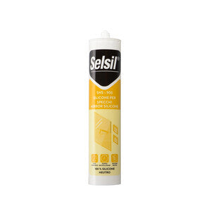 Q.TA'. 12 SELSIL SILICONE NEUTRO TRASPAR PER SPECCHI 310 ML