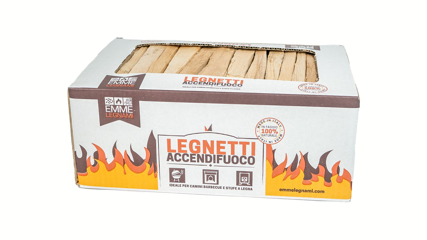 LEGNETTI ACCENDIFUOCO FAGGIO 6 KG CIRCA SCATOLA