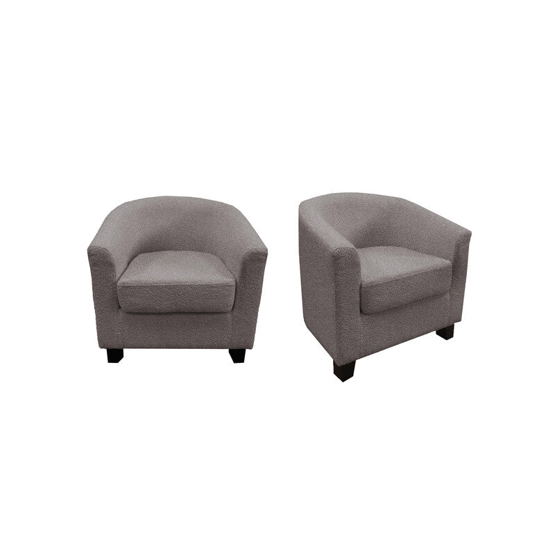 Q.TA' 1 POLTRONA MAJA GRIGIO CHIARO