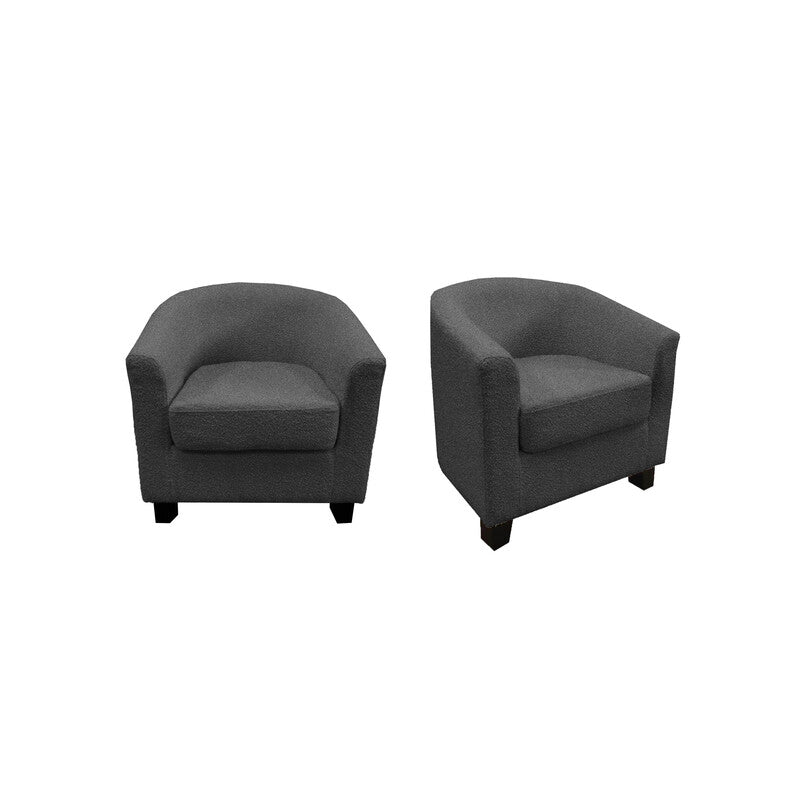 Q.TA' 1 POLTRONA MAJA GRIGIO SCURO