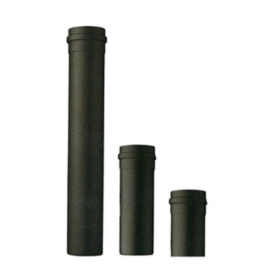 Q.TA' 1 TUBO P/STUFA A PELLET H 50 CM D 12 CM NERO OPACO