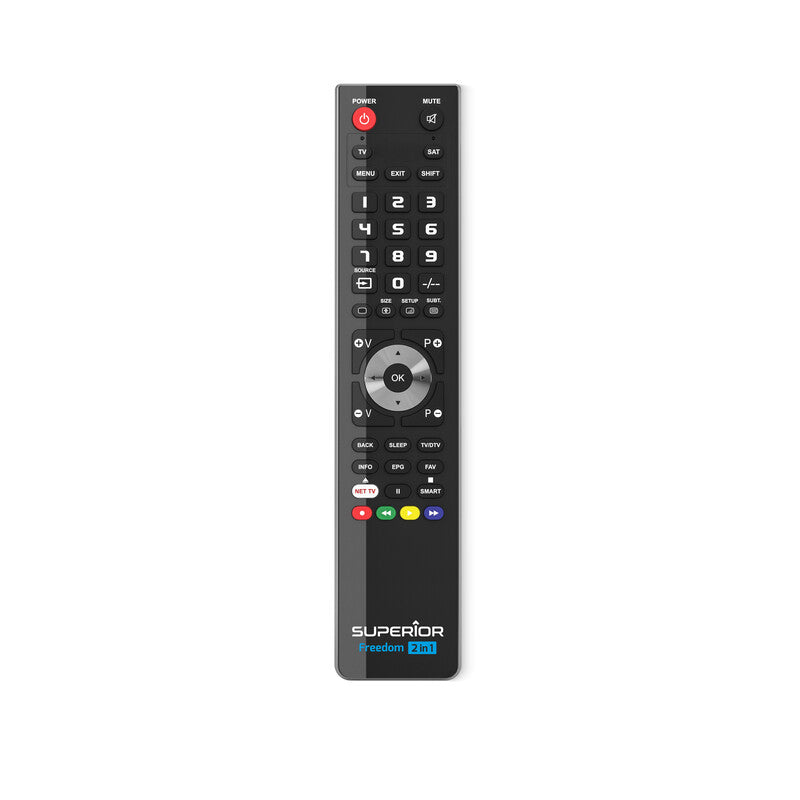 Q.TA' 1 TELECOMANDO TV SUPERIOR UNIVERSALE FREEDOM 2 IN 1