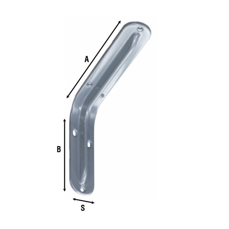 Q.TA' 10 REGGIMENSOLA ACCIAIO 2522 BIANCO 350 MM