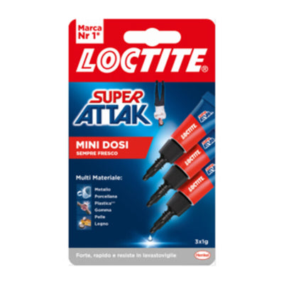 Q.TA' 24 ADESIVO SUPER ATTAK MINITRIO LIQUIDO 3X1 G