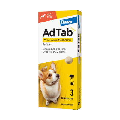 Q.TA' 1 ADTAB COMPRESSE MASTICABILI P/CANI 5,5 - 11 KG