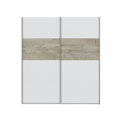 Q.TA' 1 KIT ARMADIO 2 ANTE SCORR 180X60X200 CM BIA ART ROV