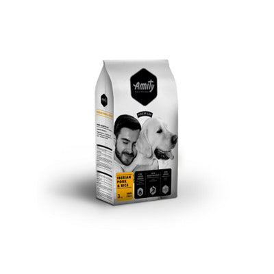 Q.TA' 4 CIBO CANE AMITY 3 KG ADULT IBERIAN PORK RICE