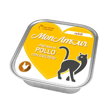 Q.TA'. 34 CIBO GATTO MONAMOUR 100 G POLLO E TACCHINO