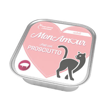 Q.TA'. 34 CIBO GATTO MONAMOUR 100 G PROSCIUTTO