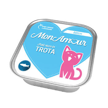 Q.TA'. 34 CIBO GATTO MONAMOUR 100 G KITTEN PATE TROTA NEW