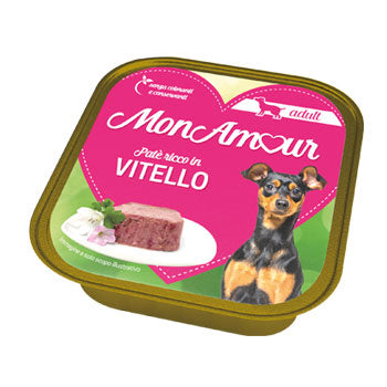 Q.TA'. 22 CIBO CANE MONAMOUR 150 G VITELLO