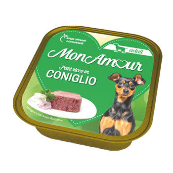 Q.TA'. 22 CIBO CANE MONAMOUR 150 G CONIGLIO