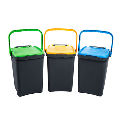 Q.TA' 1 PATTUMIERA 50 L ECOPLUS C/MANIGLIA KIT 3 PEZZI