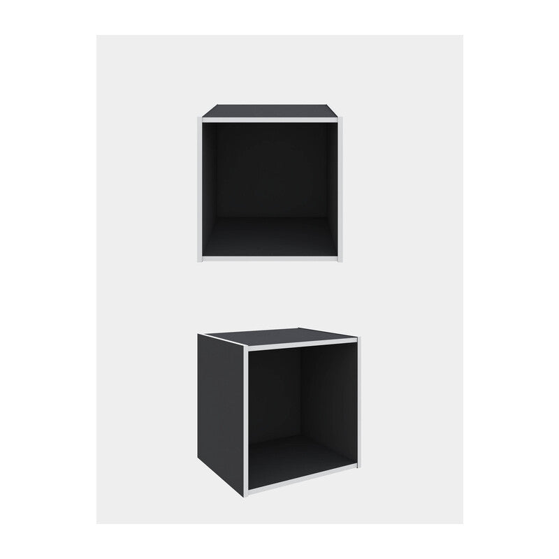 Q.TA' 1 CUBO 35X29X35CM GRIGIO ARDESIA