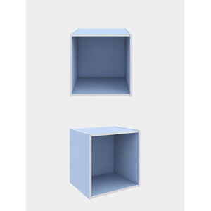 CUBO 35X35X29 CM AZZURRO