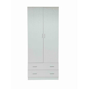 Q.TA' 1 ARMADIO SPACE 2+2C BIANCO FRASSINO 80X52X190CM