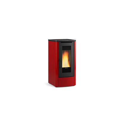 Q.TA' 1 STUFA PELLET CANALIZ 10 KW DAHIANA PLUS 5.0 BORDEAUX V4