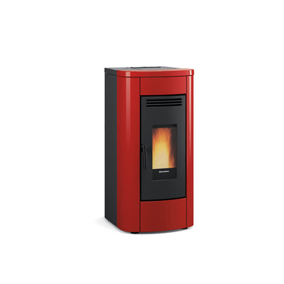 Q.TA' 1 STUFA PELLET CANALIZ 8 KW KLAUDIA PLUS 5.0 BORDEAUX V4