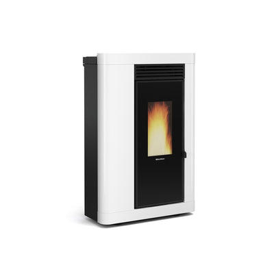 Q.TA' 1 STUFA PELLET CANALIZ SLIM 9KW ANNABELLA PLUS 5.0 BIANCO