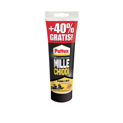 Q.TA' 12 PATTEX MILLECHIODI FORTERAPIDO 250 G+100 G OMAGGIO