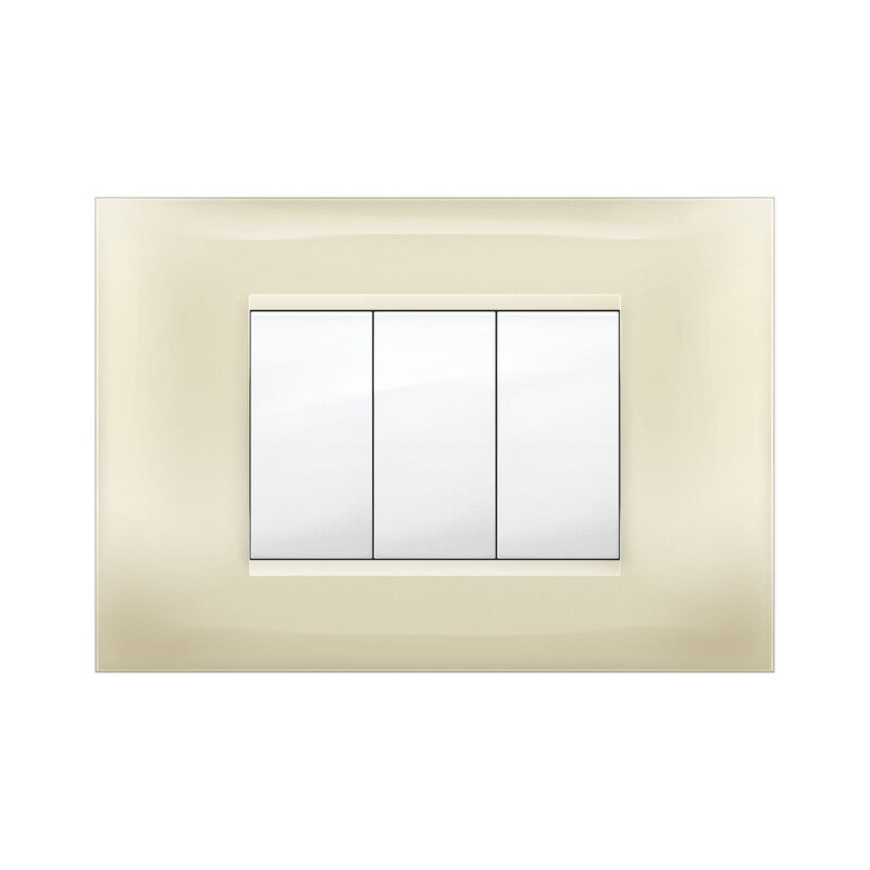 Q.TA' 10 PLACCA MIVIDA PLANA AVORIO 3P