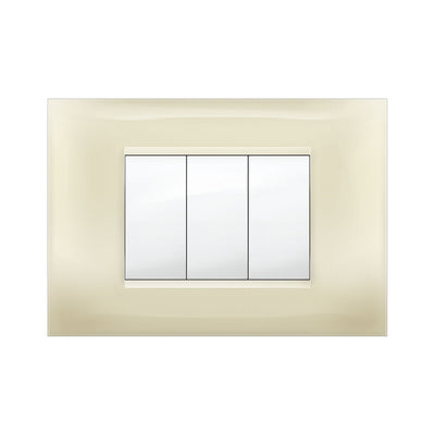 Q.TA' 10 PLACCA MIVIDA PLANA AVORIO 3P