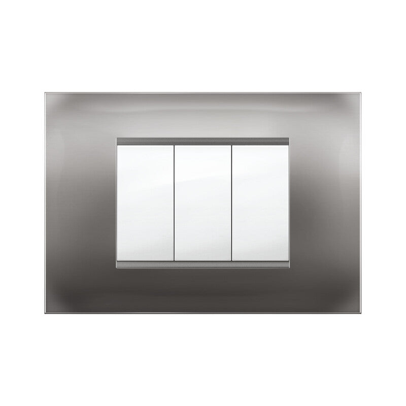 Q.TA' 10 PLACCA MIVIDA PLANA ALLUMINIO NOTTE 3P