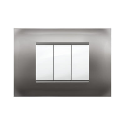 Q.TA' 10 PLACCA MIVIDA PLANA ALLUMINIO NOTTE 3P