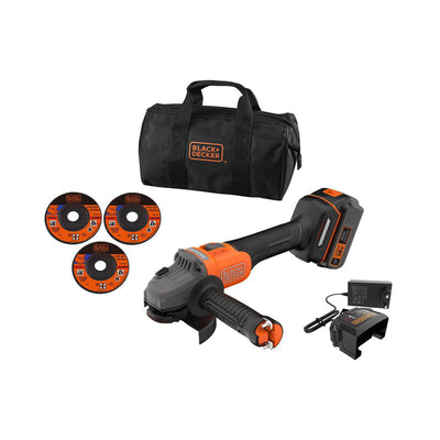 Q.TA' 1 B+D SMERIGLIATRICE ANG BCG6L8F1S-QW 18V+DISCHI BRUSHLESS