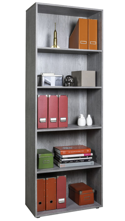 LIBRERIA 4 RIPIANI CM. 69X35X200H CEMENTO