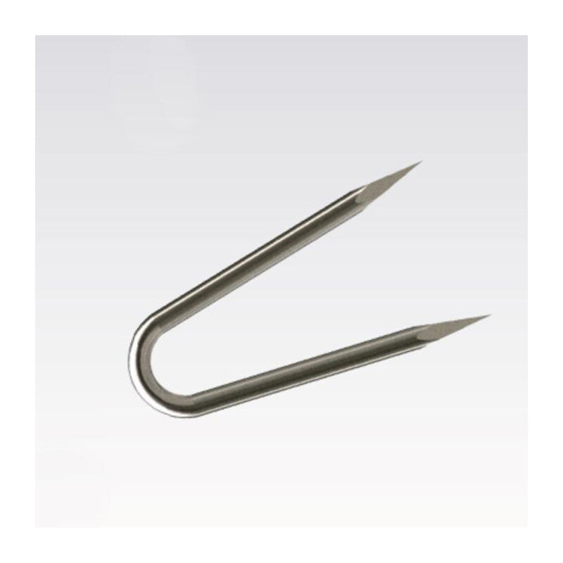 Q.TA' 6 C CHIODI CAMBRETTE DOPPIA PUNTA A U BL.100G 13X20